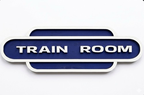 Railway totem sign - hand, made