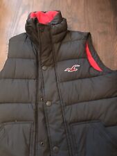 Hollister Mens Gilet navy Blue  Size Small In Excellent Condition 