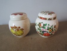 Sadler  Tea Caddy / Ginger Jar    x  2       13cm Tall