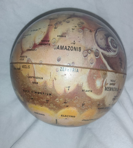 Vintage mars globe - mars, by