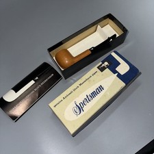 VINTAGE GENUINE AMBOSELI BLOCK MEERSCHAUM SPORTSMAN PIPE! TANGANYIKA! LEATHER!