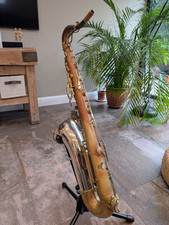 King Super 20 Silversonic Tenor Saxophone  Solid silver crook, bell full pearls