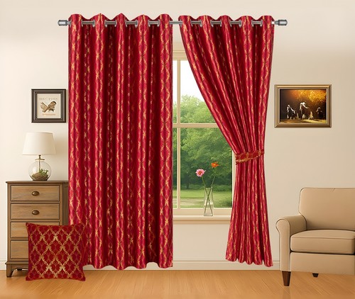 Metallic curtain foil printed - curtain,