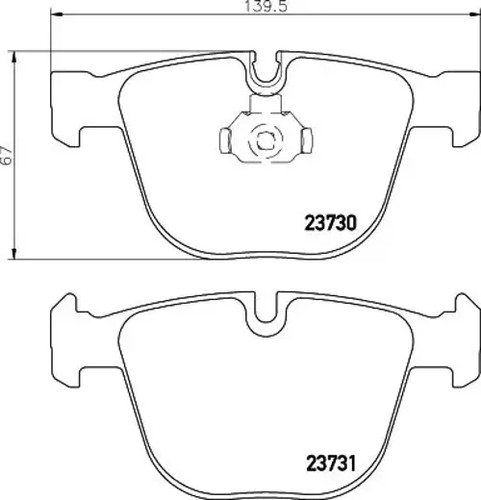 Brake pads 8db - brake,