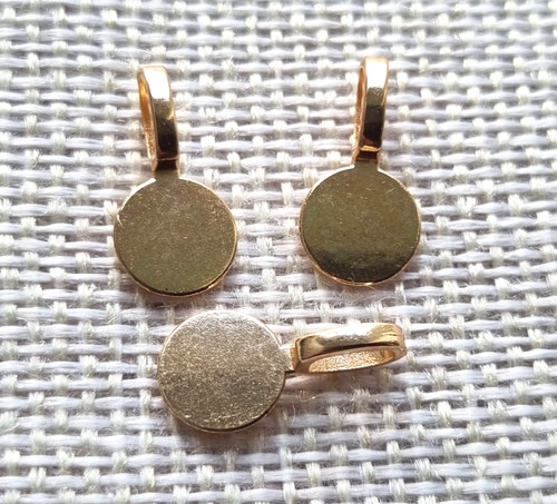 Charm pendant bails round - 10,