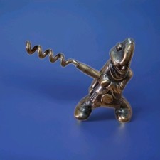 Vintage Corkscrew Brass Figure