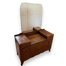 Vintage Harris Lebus Mid-Century Dressing Table | Retro Chest of Drawers Mirror