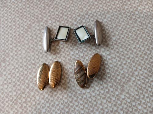 Vintage pairs cuff links - pairs, links-