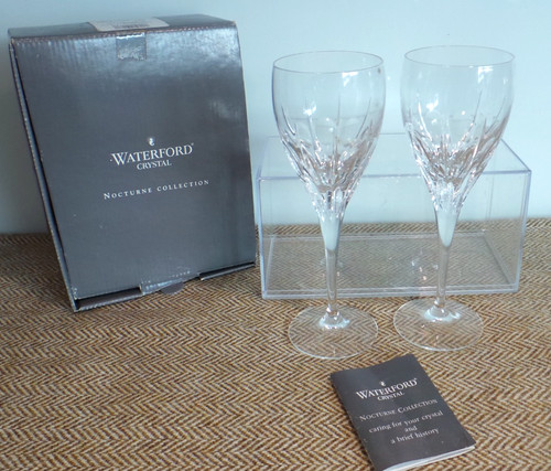 Pair waterford crystal - a,