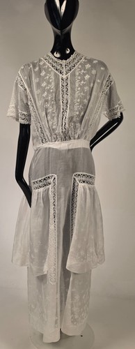 Edwardian white cotton batiste - edwardian,