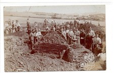 Picture postcard of WW1 Border Regiment group by Mortimer Allen of Tenby (C94025