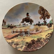 THELWELL PONIES PLATE  SPRING FEELING ROYAL WORCESTER FOR   DANBURY MINT PERFECT