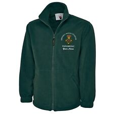 PERSONALISED PARAMEDIC FLEECE JACKET WORKWEAR AMBULANCE EMBROIDERED CUSTOM