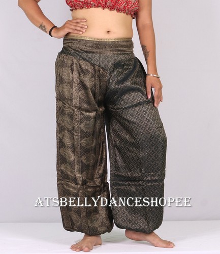 Gray silk harem - harem, pant