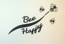 Bee Happy Bumble bee vinyl