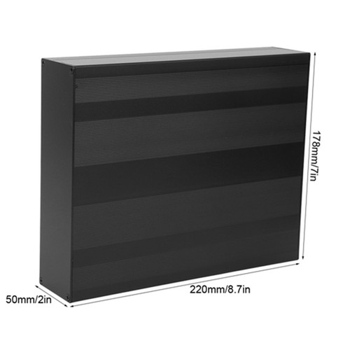 Aluminum project box - aluminum, matte