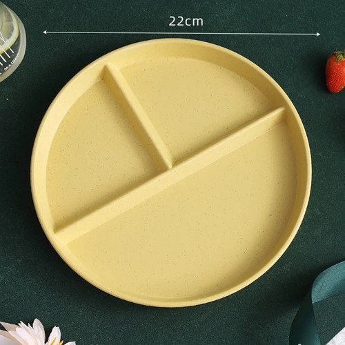 1pc divided breakfast - breakfast, plate,3