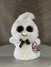 Rare Ty Beanie Boos Boo Buddy - Phantom the Ghost Plush Soft Toy 9" - MWMT MINT