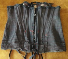 Antique Victorian Corset Black