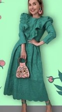 ZARA green BNWT Embroidered