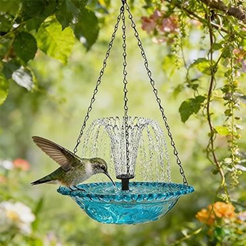 Solar powered hanging bird - solar,