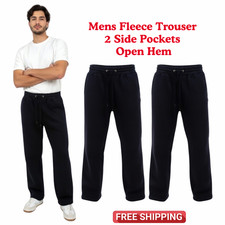 Mens Open Hem Fleece Joggers