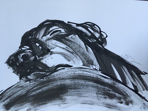 Original signed ink sketch - original,