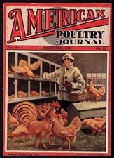 1929 American Poultry Journal Magazine Great Graphics