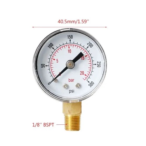 40mm pressure gauge - gauge, bspt