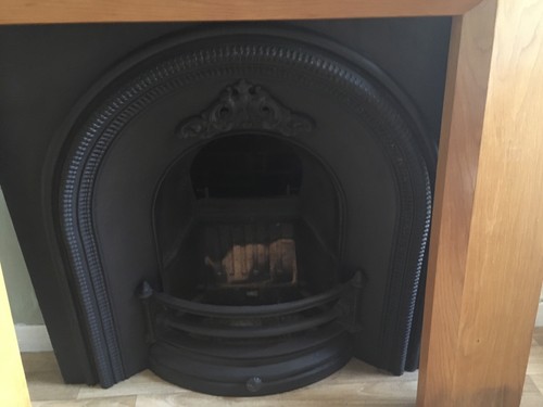 Cast iron fireplace - cast,