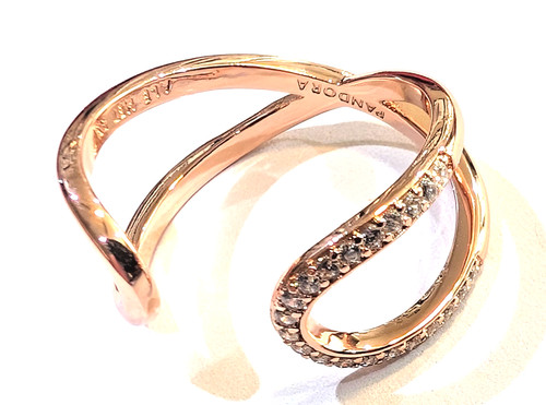 Pandora rose ring wrapped - rose, ring,