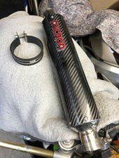 Micron Exhaust 1990s Carbon Slip On Race Silencer