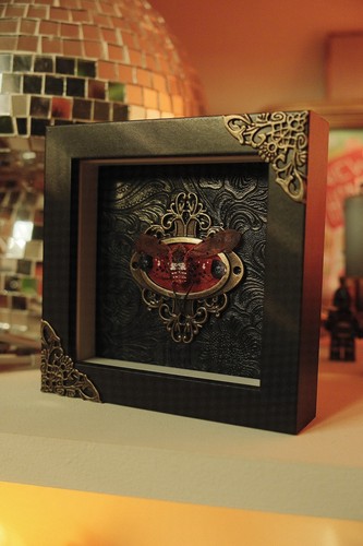 Framed wax lantern bug real - bug,