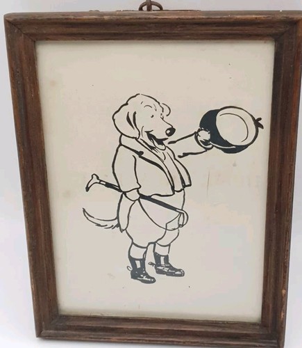 Anthropomorphic dog antique - dog,