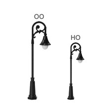 10pcs Model Trains OO HO TT Gauge Warm White LED Street Light Lamps