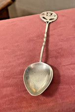 BRAEMAR SILVER SOUVENIR SPOON WITH THISTLE FINIAL