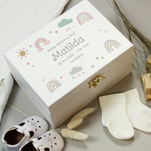 Personalised rainbow white - rainbow,