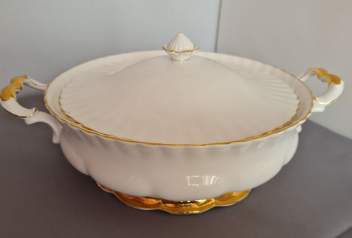 Royal albert val lidded - royal, d’or