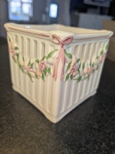 Vintage Ceramic Basket Planter