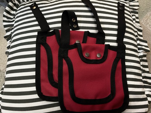 Red chicken saddles - 2,