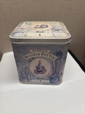 Beatrix Potter Hinged Storage Tin The World BP16 Peter Rabbit Eating  Radish BP