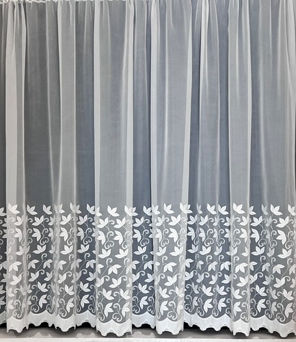 Megan voile embroidered white - voile,