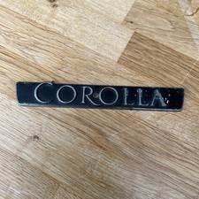 Vintage Toyota Corolla Badge Classic Rear Boot Car Script 