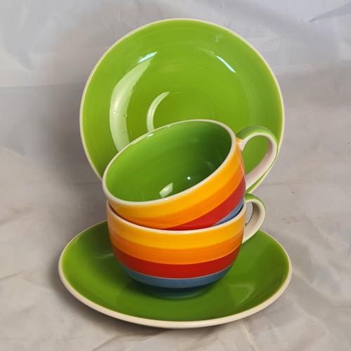 Two coffee cup saucer - cup, &
