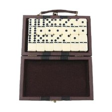 Double Six Dominoes Set 28 Dominoes in Portable Case Traditional Classic Board