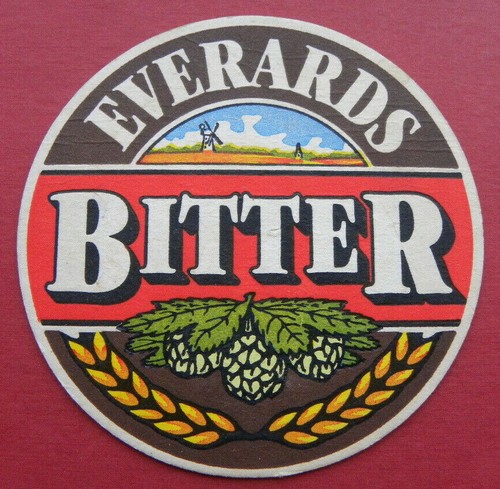 Everards beer mat - everards,