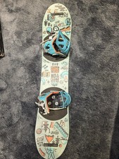 Burton After School Special Kid Snowboard Package 100cm Blue Grey Deck Blue Base