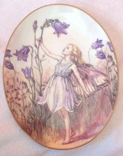 The Flower Fairies Royal Worcester Plate The Harebell Fairy