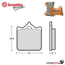 Pair of brake pads Brembo