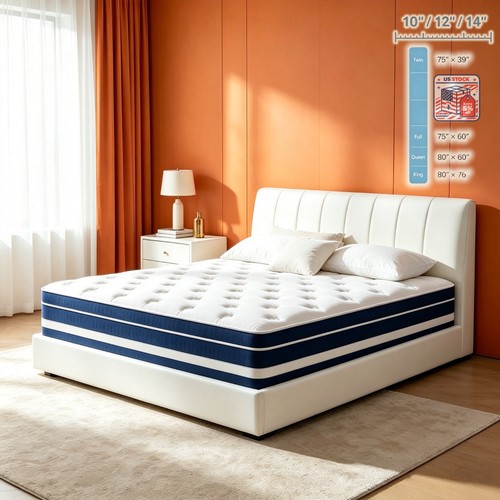 14in memory foam spring - 10,